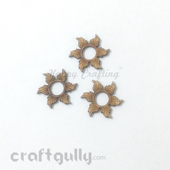 MDF Elements #26 - 6 Petals - Pack of 3 MDF Elements #26 - 6 Petals - Pack of 3