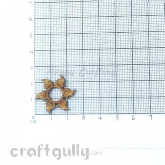 MDF Elements #26 - 6 Petals - Pack of 3 MDF Elements #26 - 6 Petals - Pack of 3