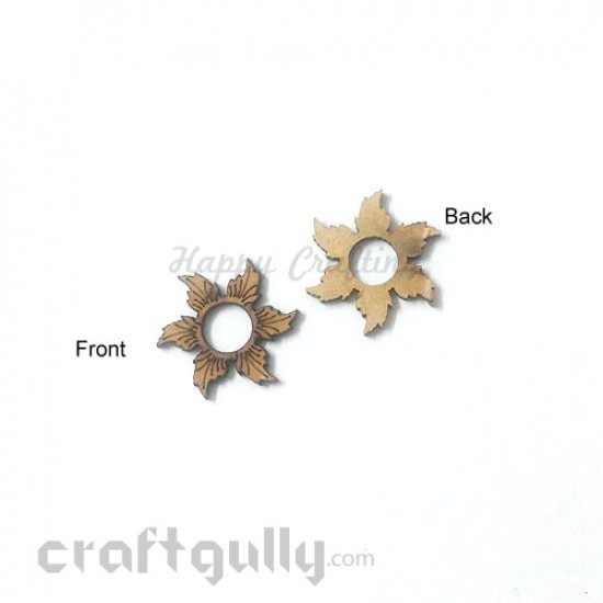 MDF Elements #26 - 6 Petals - Pack of 3