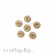 MDF Buttons #1 - 15mm Round - 6 Buttons