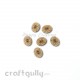 MDF Buttons #5 - 15mm Oval - 6 Buttons