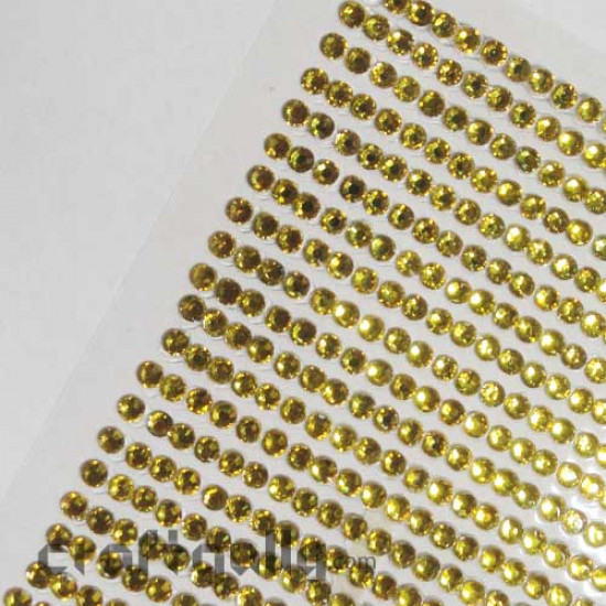 Rhinestone Stick-ons 4mm - Lemon Yellow