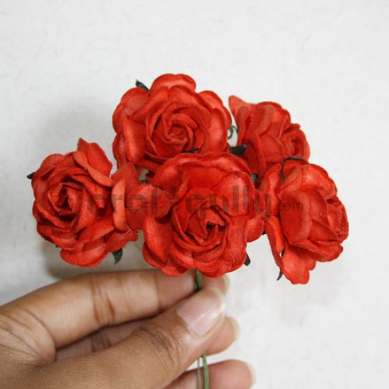 Paper Roses - Small5 - Red