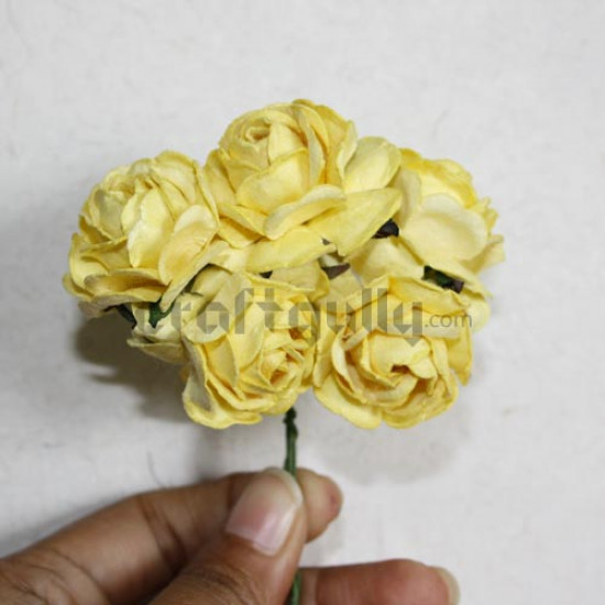 Paper Roses - Small5 - Yellow
