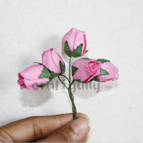 Paper Rose Buds - Pink