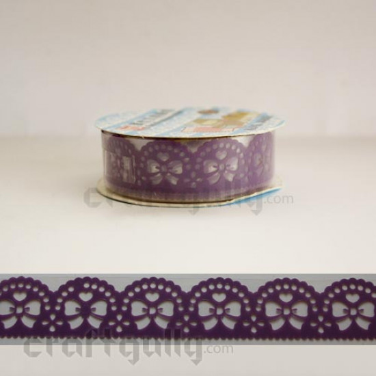Lace Tape #8 - Purple Bow