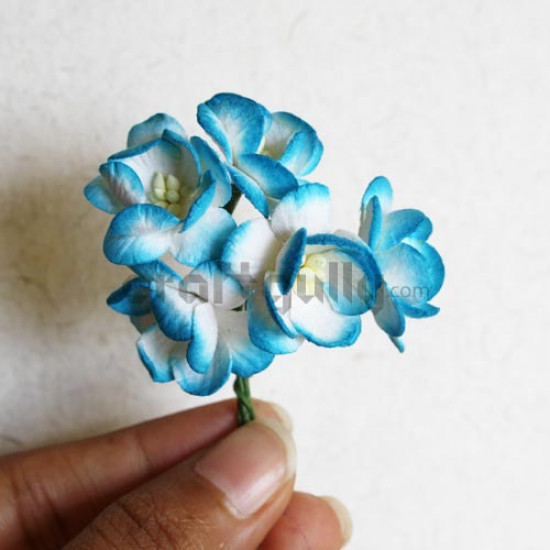 Paper Blooms - Bunch of 5 - Blue Shaded