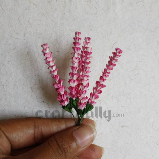 Paper Flowers - Deco Sprig#2 - Pink Shaded