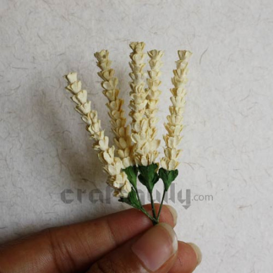 Paper Flowers - Deco Sprig#2 - Cream