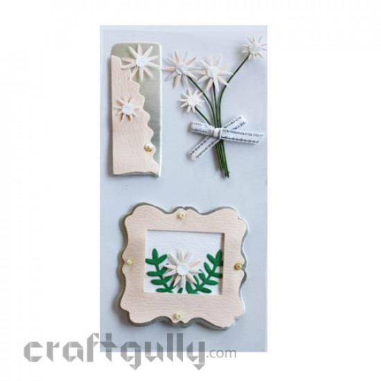 Paper 3D Stickers - Flowers #3