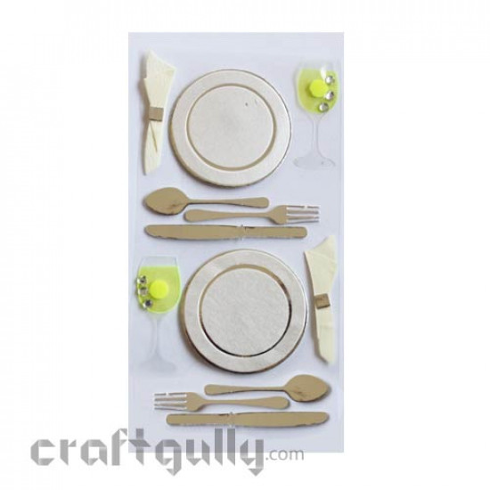 Paper 3D Stickers - Fine Dining