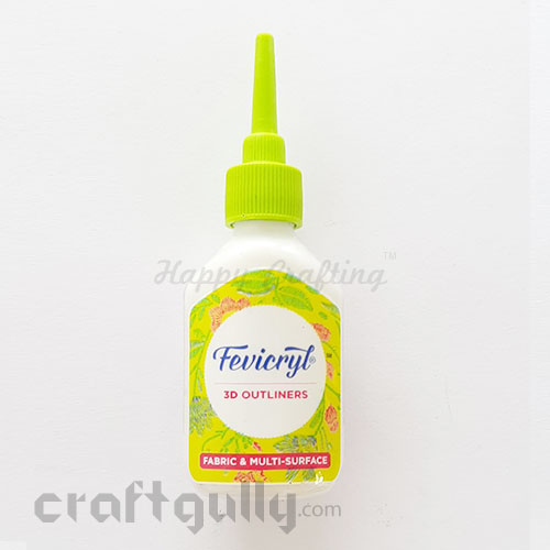 Fevicryl 3D Outliner - Pearl Metallic Silver