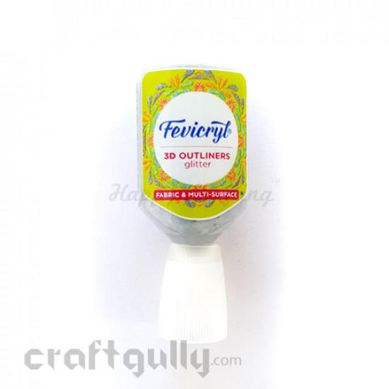 Fevicryl 3D Outliner - Glitter Silver