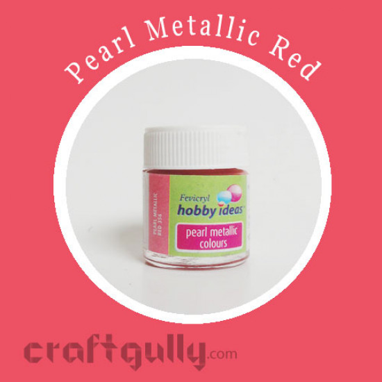 Pearl Metallic Colors - Red (10ml)