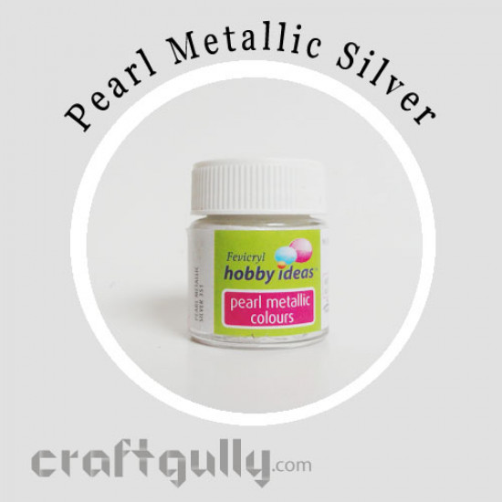 Pearl Metallic Colors - Silver (10ml)
