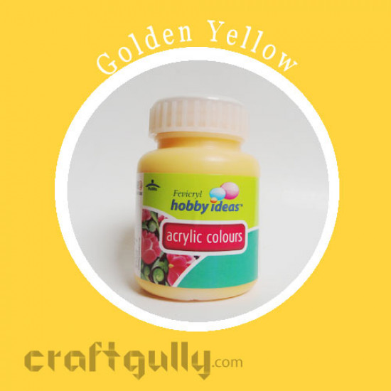 Acrylic Colors - Golden Yellow (100ml)