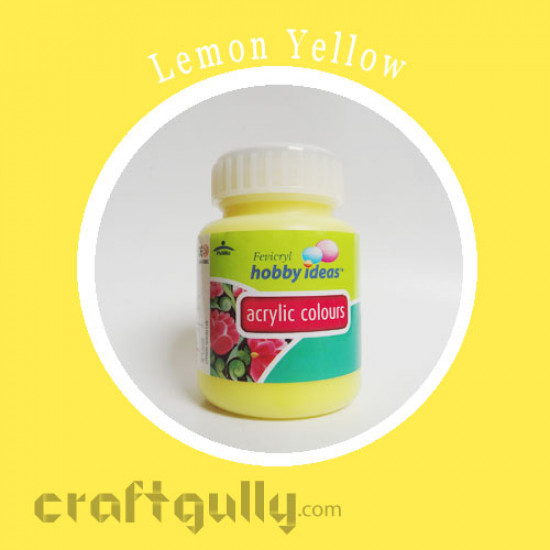 Acrylic Colors - Lemon Yellow (100ml)
