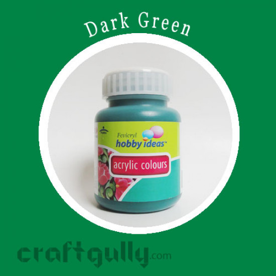 Acrylic Colors - Dark Green (100ml)