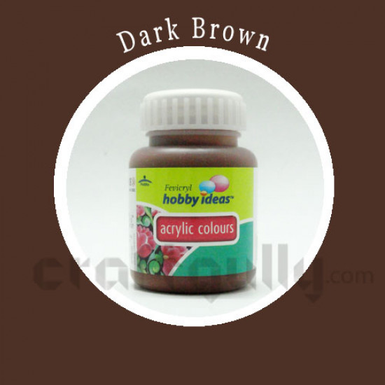 Acrylic Colors - Dark Brown (100ml)