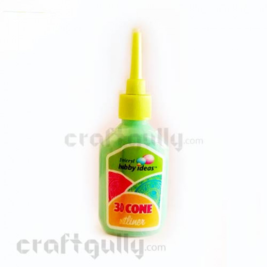 Fevicryl 3D Cone Outliner - Pearl Green