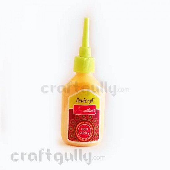 Fevicryl 3D Cone Outliner - Pearl Golden Yellow