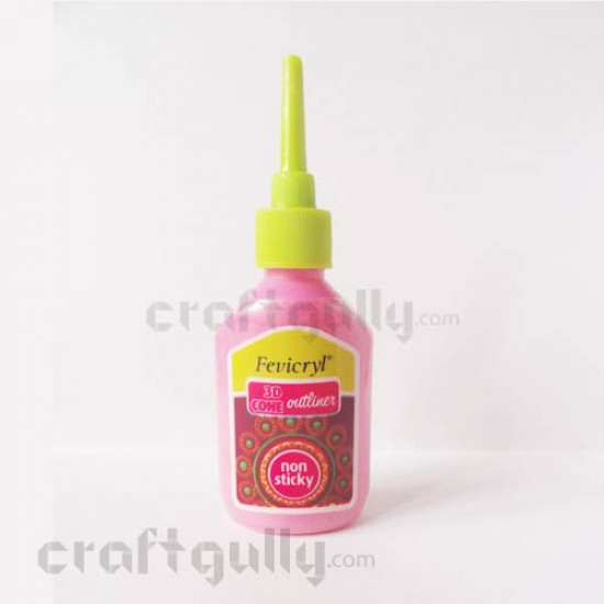 Fevicryl 3D Cone Outliner - Pearl Pink