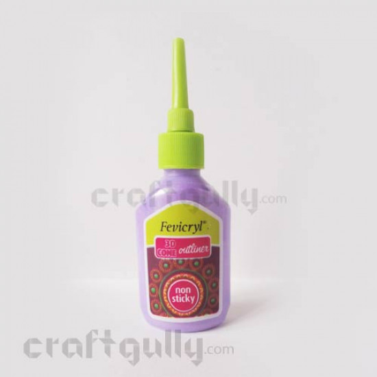 Fevicryl 3D Cone Outliner - Pearl Lilac