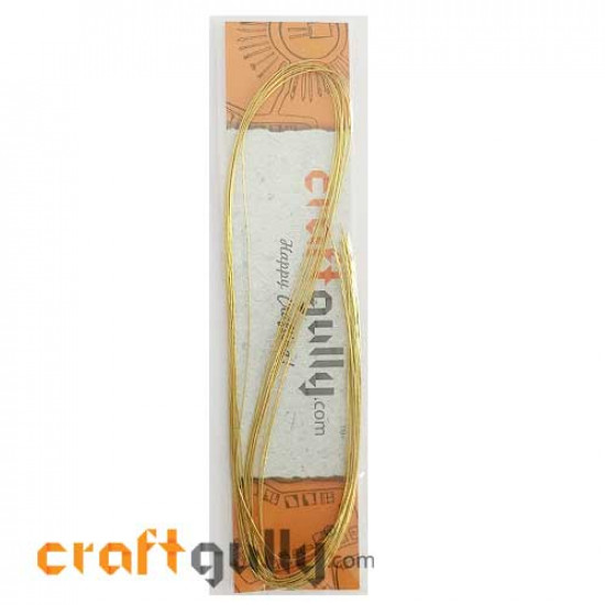 Foil-Coated Wires 22g - Golden - Pack of 10