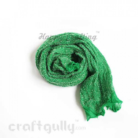 Stocking Cloth - Shimmer - Green With Silver