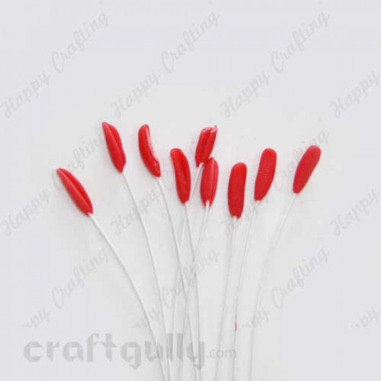 Pollen - Lily Stamen - Red - Pack of 10