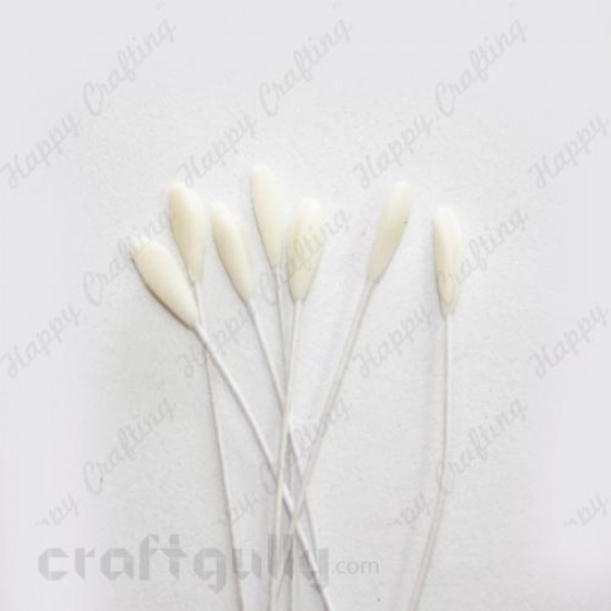 Pollen - Lily Stamen - White - Pack of 10