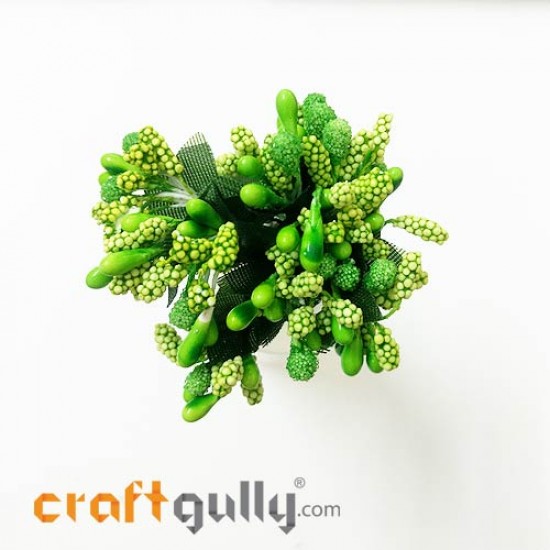 Pollen - Stamen Cluster - Light Green - Pack of 10