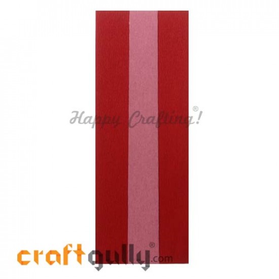 Duplex Paper 21 inches - Red & Baby Pink - 1 Sheet