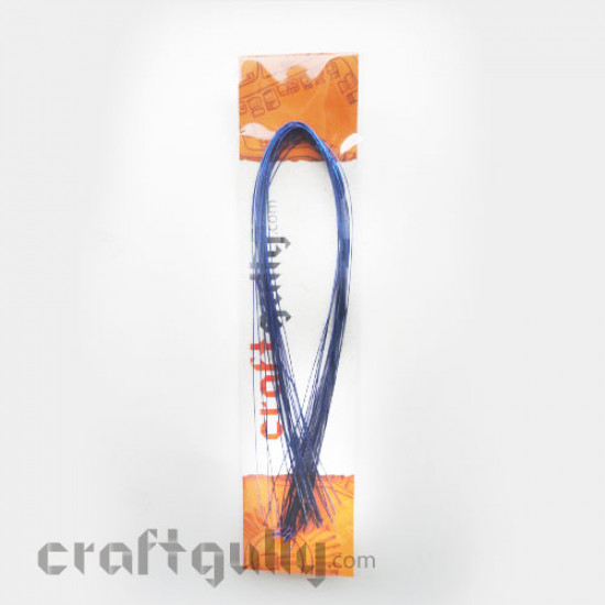 Foil-Coated Wires 22g - Royal Blue - Pack of 10