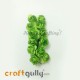 Paper Flowers 18mm - Rose - Bright Green - 12 Roses Paper Flowers 18mm - Rose - Bright Green - 12 Roses