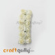 Paper Flowers 18mm - Rose - Off White - 12 Roses Paper Flowers 18mm - Rose - Off White - 12 Roses