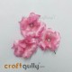 Fabric Flowers 40mm - Baby Pink With Glitter - Pack of 4 Fabric Flowers 40mm - Baby Pink With Glitter - Pack of 4
