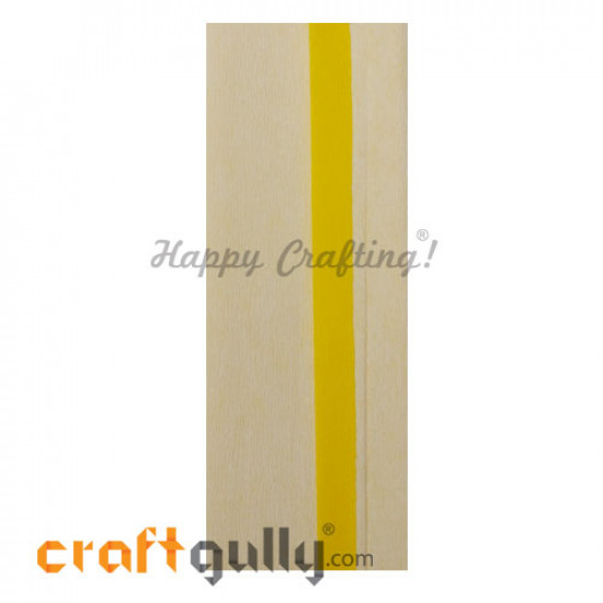 Duplex Paper 13 inches - Bright Yellow & Off White - Pack of 1