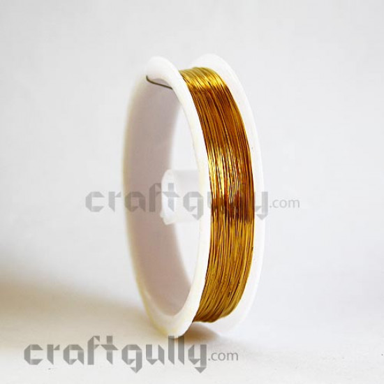 Craft Wire - Copper 0.3mm Golden - 12 meters