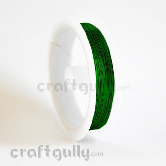 Craft Wire - Copper - Green