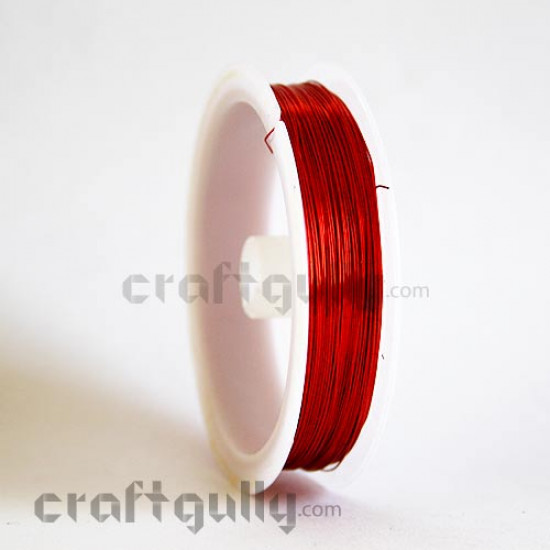 Craft Wire - Copper - Red