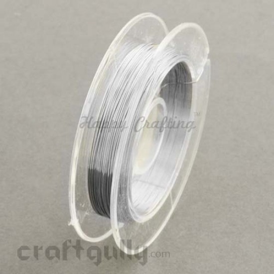 Craft Wire - Copper 0.3mm Silver - 9 meters
