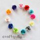 Polymer Clay Beads - 12mm - Roses - Pack of 6
