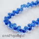Glass Beads 8mm - Drop - Blue - 50 beads