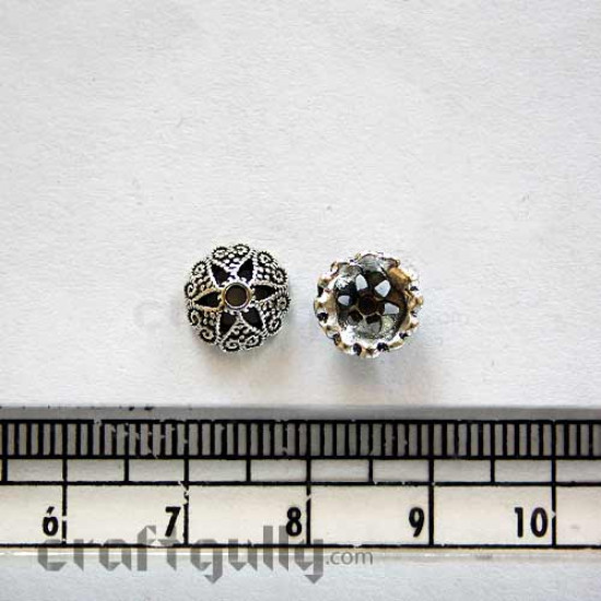 Bead Caps 9mm - Dome - Filigree #2 - Pack of 6