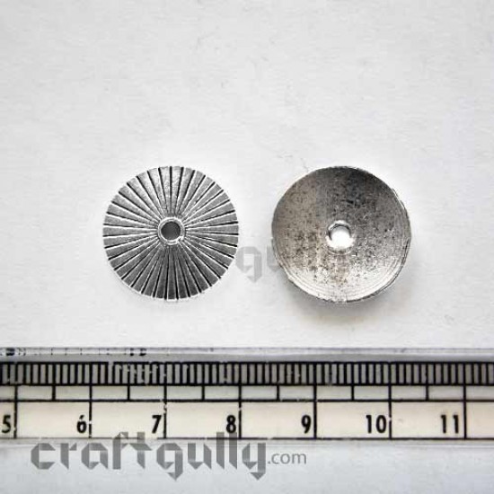 Metal Beads - 20mm - Disc - Pack of 6