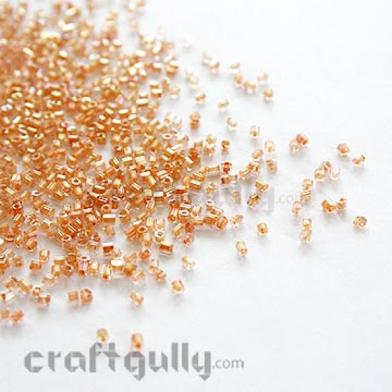 Seed Beads 2mm Glass - Peach -25gms