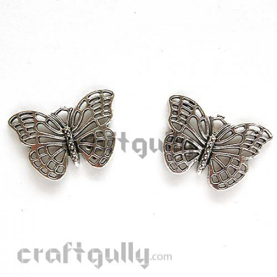 Charms - Butterfly - 25mm - Pack of 2