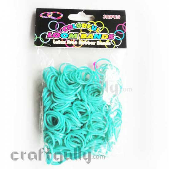 Loom Bands with Hook & S Clips - Aqua