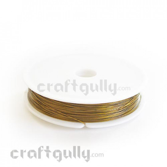 Craft Wire - Tiger Tail - Antique Gold Finish